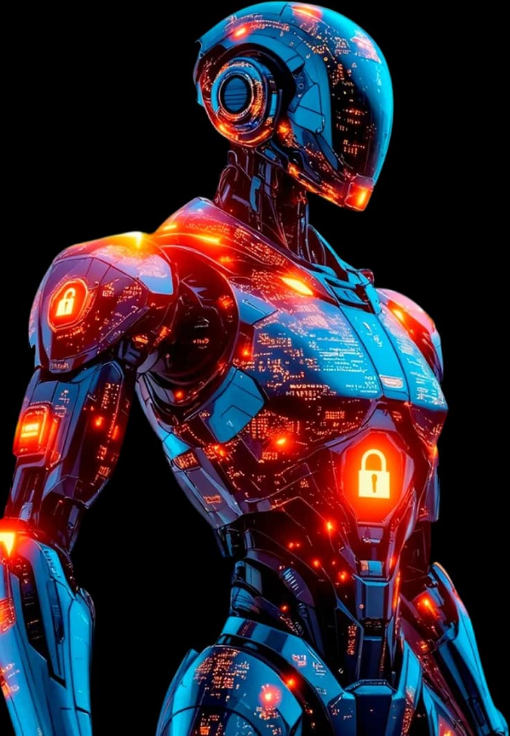 Human and robot collaboration illustration